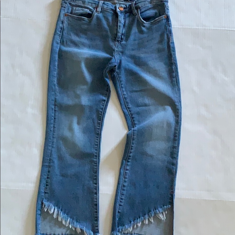 Blank NYC Blue Cropped Jeans